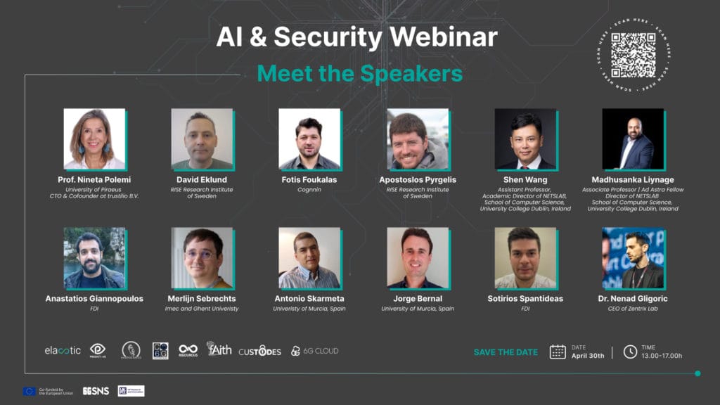 AI & Security Webinar on 30 April 2025 at 13:00 CEST - SNS JU